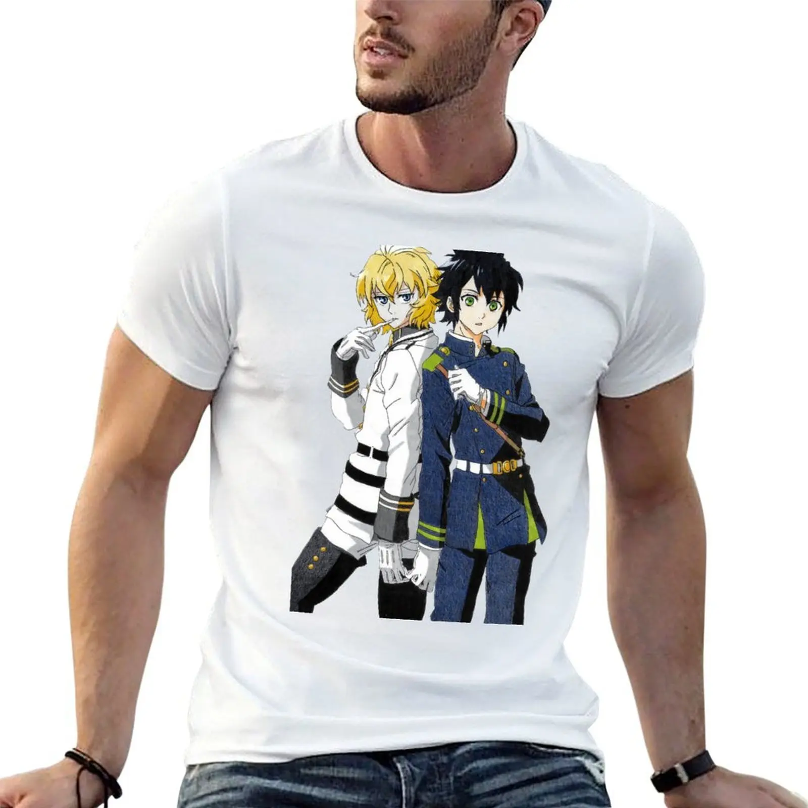 Mika and Yuu - Owari no seraph T-Shirt funny t shirts cotton t shirts designer man t shirt designer T-Shirt
Mika and Yuu - Owari no seraph T-Shirt funny t shirts cotton t shirts designer man t shirt designer T-Shirt