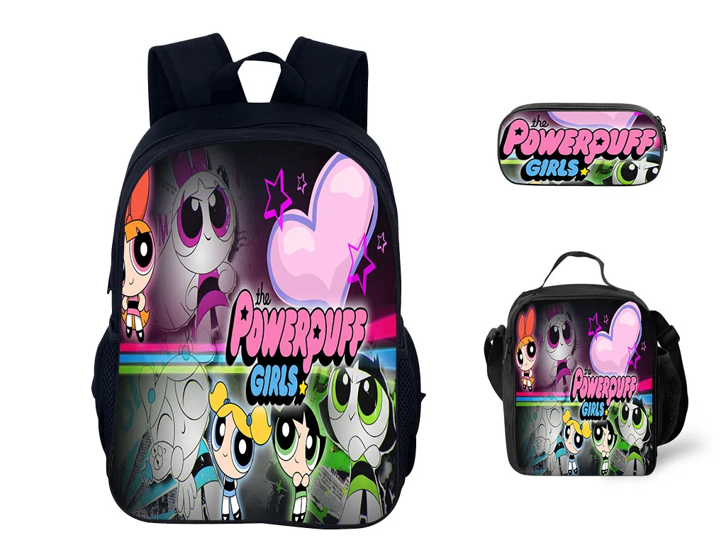Classic Canvas Backpack+Reusable Thermal Bag+Pencil Box 3Pcs Set,The Powerpuff Girls Casual School Book Bag for Student
Classic Canvas Backpack+Reusable Thermal Bag+Pencil Box 3Pcs Set,The Powerpuff Girls Casual School Book Bag for Student