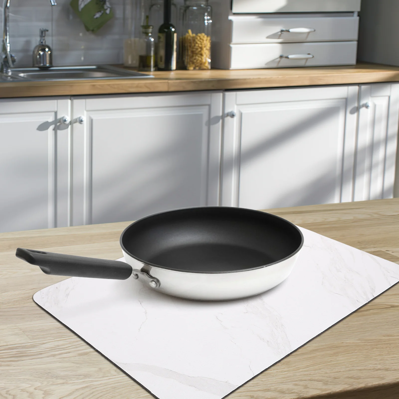 Dish Drying Mat Marbling Pattern Water Absorption Heat Resistant Kitchen Counter Mat Practical Drying Pad Kitchen Pad 
Dish Drying Mat Marbling Pattern Water Absorption Heat Resistant Kitchen Counter Mat Practical Drying Pad Kitchen Pad