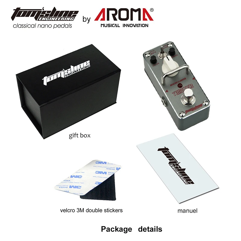 AROMA ATR-3 Twister, аналоговая FlangerI педаль для гитарных эффектов, Ture Bypass, аксессуары для гитарных аналоговых эффектов
AROMA ATR-3 Twister, аналоговая FlangerI педаль для гитарных эффектов, Ture Bypass, аксессуары для гитарных аналоговых эффектов
