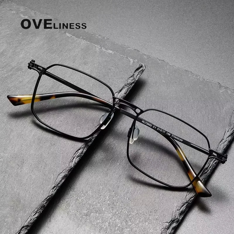 Pure Titanium Glasses Frame for Men Retro Vintage Square Eyewear 2025 Eyeglasses Frames women male full spectacles
Pure Titanium Glasses Frame for Men Retro Vintage Square Eyewear 2025 Eyeglasses Frames women male full spectacles