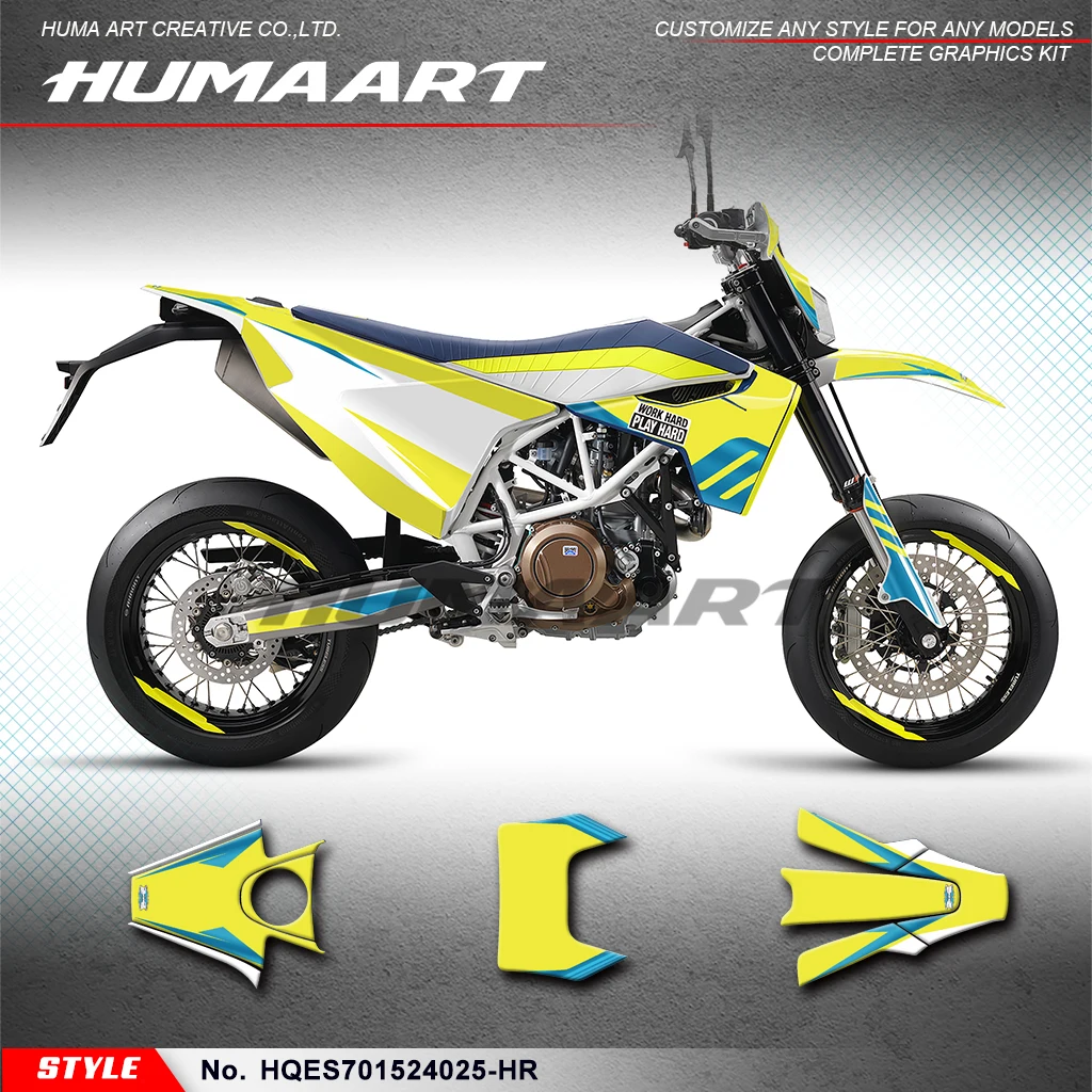 HUMAART Sticker MX полный виниловый Custom графическая наклейка Kit для Husqvarna Enduro Supermoto 701 2015-2024, HQES701524025-HR
HUMAART Sticker MX полный виниловый Custom графическая наклейка Kit для Husqvarna Enduro Supermoto 701 2015-2024, HQES701524025-HR