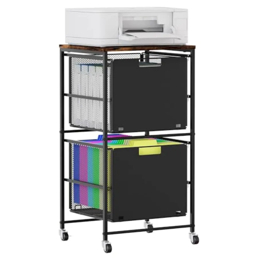 Rolling Storage Cart with s Under Desk File Cabinet on Lockable Wheels Movable Letter Size Hanging File Folder Organizer with W
Rolling Storage Cart with s Under Desk File Cabinet on Lockable Wheels Movable Letter Size Hanging File Folder Organizer with W