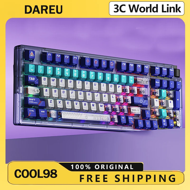Механическая клавиатура DAREU Cool98 со звездным кольцом, беспроводная игровая клавиатура RGB для киберспорта, прозрачная FPS по индивидуальному заказу
Механическая клавиатура DAREU Cool98 со звездным кольцом, беспроводная игровая клавиатура RGB для киберспорта, прозрачная FPS по индивидуальному заказу