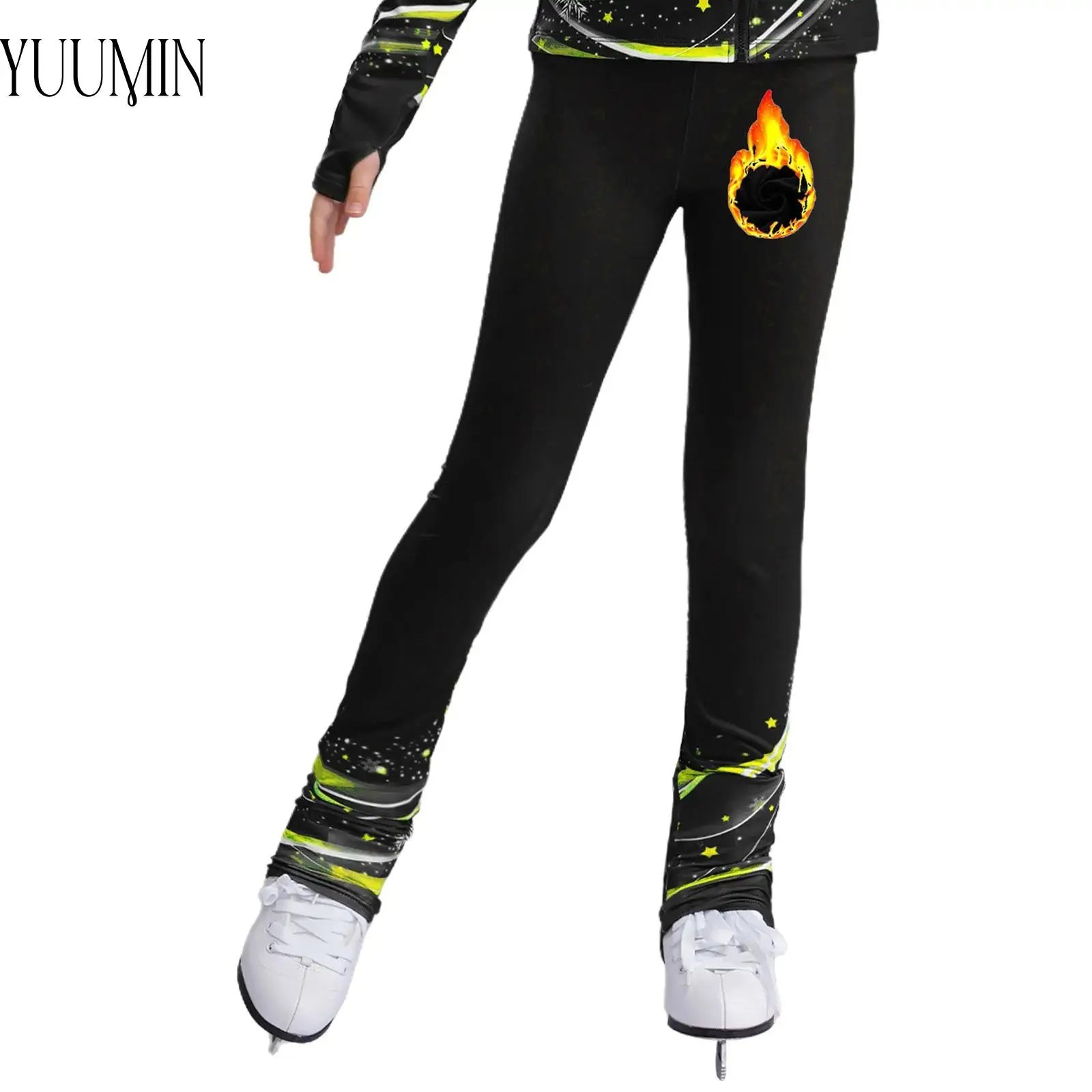 Child Girls Gymnastics Figure Skating Pants Elastic Waistband Stylish Printed Leggings for Performance Dance Workout Sportswear
Child Girls Gymnastics Figure Skating Pants Elastic Waistband Stylish Printed Leggings for Performance Dance Workout Sportswear