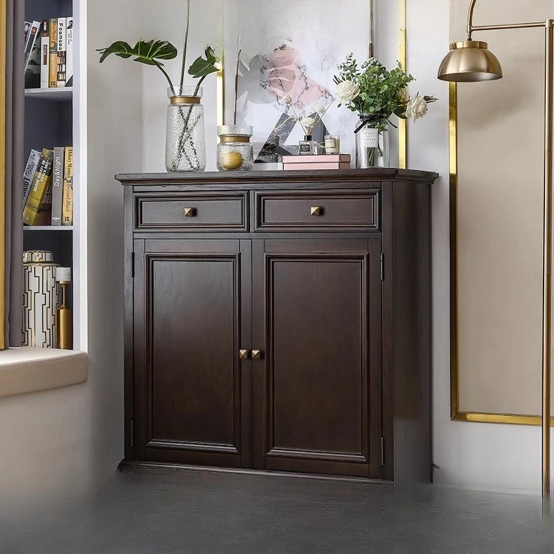 American solid wood shoe cabinet light luxury white wax small apartment walnut entrance simple household door integrated shoe ra
American solid wood shoe cabinet light luxury white wax small apartment walnut entrance simple household door integrated shoe ra