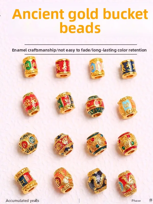 Handmade DIY Sand Gold Buet Beads Bracelet Ethnic Sle Six-Syllable True Word Luy Beads Accories Traditional Method
Handmade DIY Sand Gold Buet Beads Bracelet Ethnic Sle Six-Syllable True Word Luy Beads Accories Traditional Method