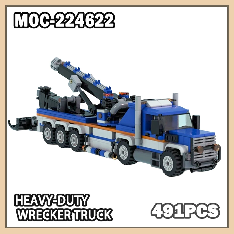 MOC-224622 Urban Engineering Vehicle Series Heavy-Duty Wrecker Truck Building Block Assembly Education Model Puzzle GIFTS 491PCS
MOC-224622 Urban Engineering Vehicle Series Heavy-Duty Wrecker Truck Building Block Assembly Education Model Puzzle GIFTS 491PCS
