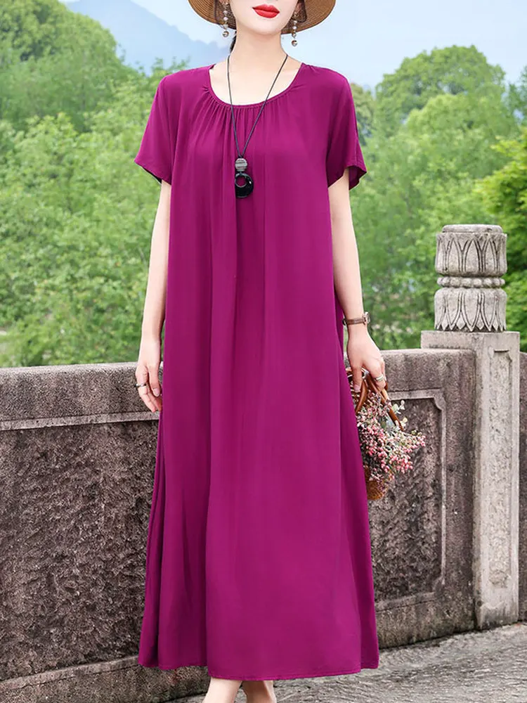 Summer 2026 New Style plus Size Cotton Silk Dress for Middle-Aged And Elderly Women Trendy Printed Long Skirt Korean Style Co...
Summer 2026 New Style plus Size Cotton Silk Dress for Middle-Aged And Elderly Women Trendy Printed Long Skirt Korean Style Co...