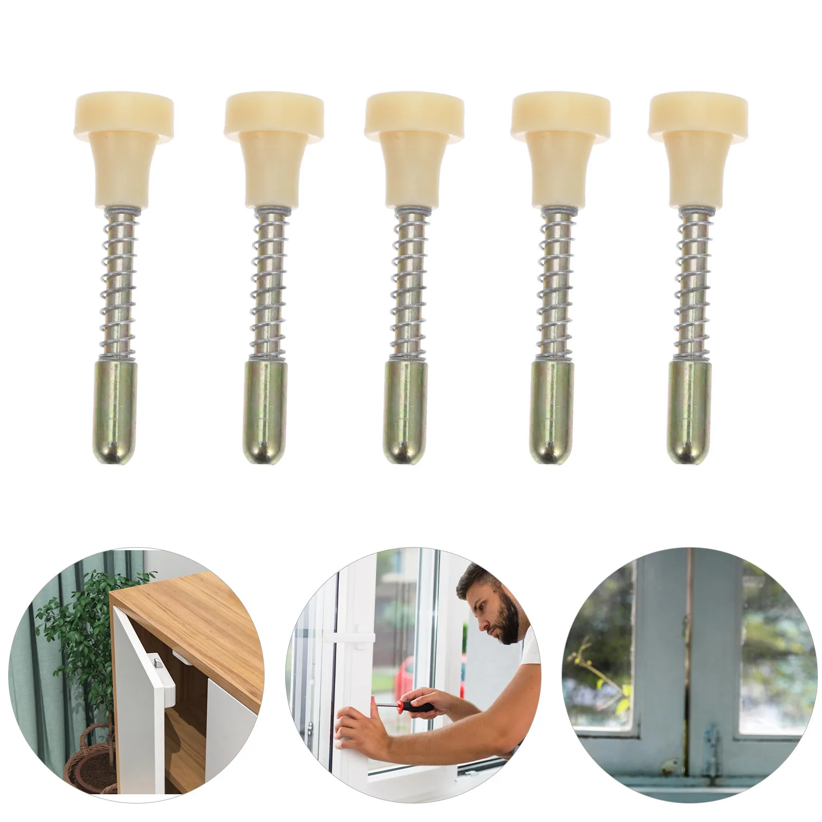 10Pcs Window Screen Plunger Latches Metal Spring Pins Adjustable Height for Window Screens Door Spring Latch Replacement
10Pcs Window Screen Plunger Latches Metal Spring Pins Adjustable Height for Window Screens Door Spring Latch Replacement