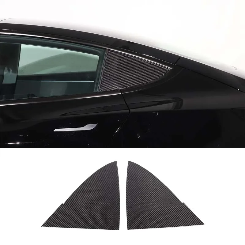 For 2023+ Tesla Model 3 soft carbon fiber car styling rear triangle glass blinds panel sticker car exterior accessories 2Pcs
For 2023+ Tesla Model 3 soft carbon fiber car styling rear triangle glass blinds panel sticker car exterior accessories 2Pcs