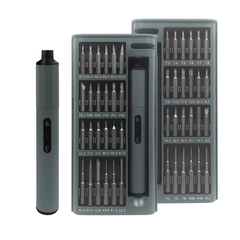 31GJ 110RPM Speed Rechargeable Electric Screwdriver Set 50 Bits Compact Design 400mAh Battery Fit for Electronics Maintenance
31GJ 110RPM Speed Rechargeable Electric Screwdriver Set 50 Bits Compact Design 400mAh Battery Fit for Electronics Maintenance