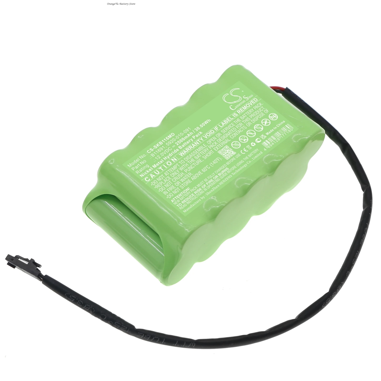 12.0V 2500mAh Medical Battery B11691 B11449 for Stryker SP-1C Smart Pump Tourniquet SP-2CX 0AXINST10 0AXSTGX10 5920-010-XXX
12.0V 2500mAh Medical Battery B11691 B11449 for Stryker SP-1C Smart Pump Tourniquet SP-2CX 0AXINST10 0AXSTGX10 5920-010-XXX