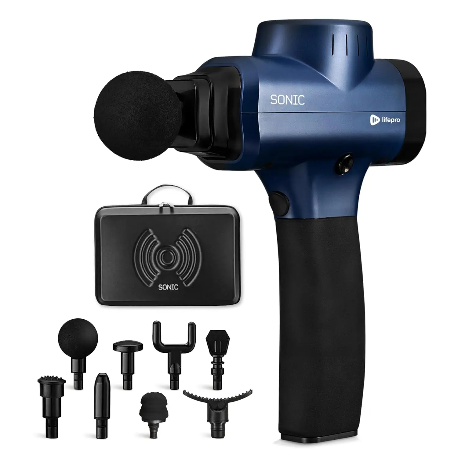 Percussion Massage Gun with 8 Heads & 5 Speeds for Athletes - Deep Tissue Muscle Recovery Tool
Percussion Massage Gun with 8 Heads & 5 Speeds for Athletes - Deep Tissue Muscle Recovery Tool