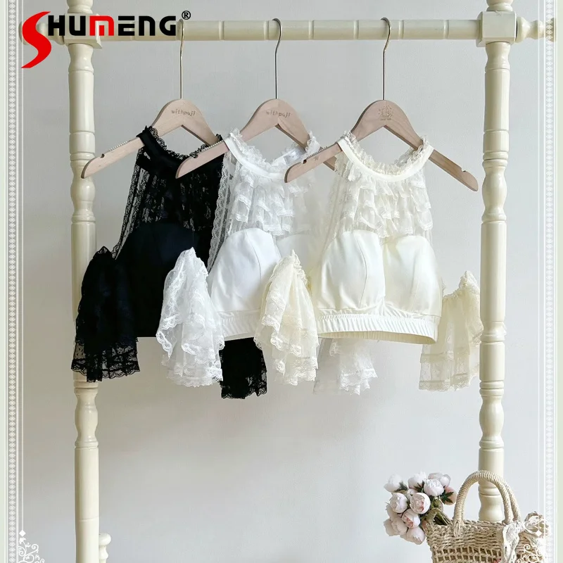 French Elegant Lolita Shirts 2026 Summer New Women's Lace Splicing Removable Hand Sleeve Lolita Blouses Female Top Clothing
French Elegant Lolita Shirts 2026 Summer New Women's Lace Splicing Removable Hand Sleeve Lolita Blouses Female Top Clothing