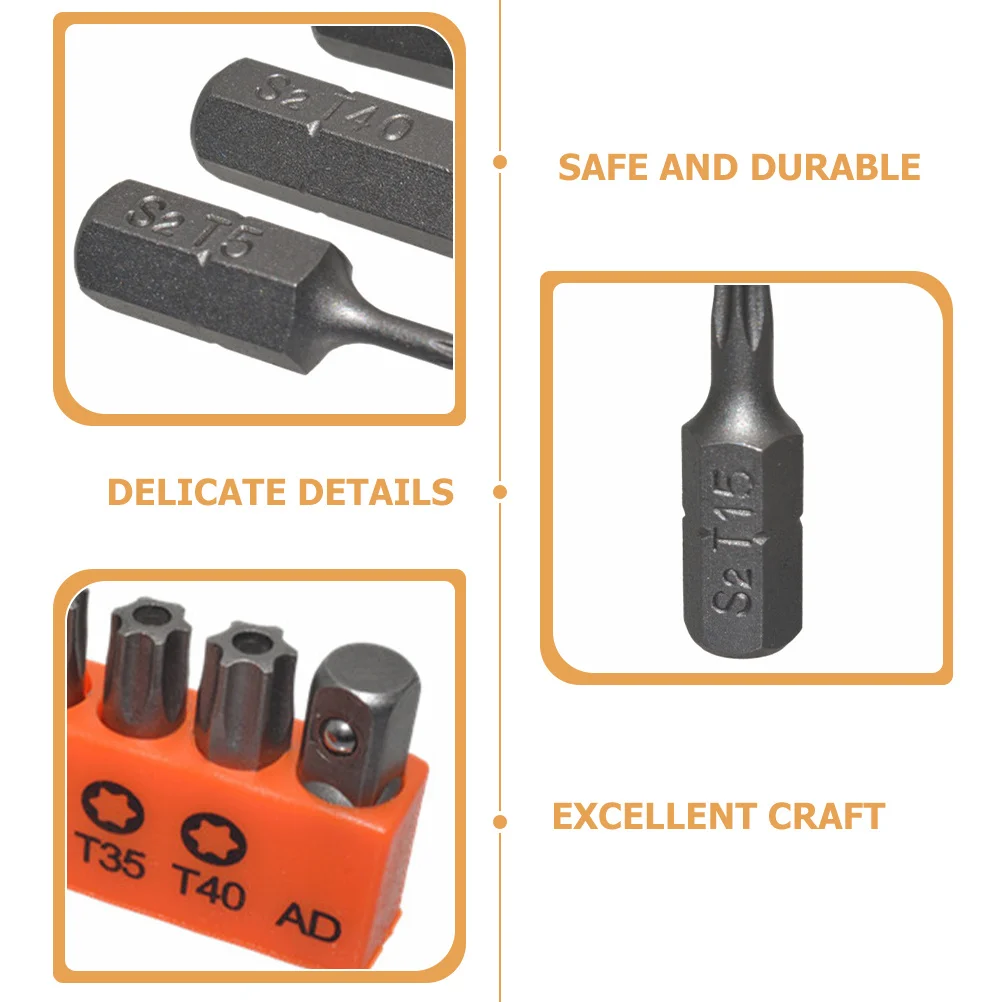 1Set Tamper Proof Bit Set Hardened Steel Security Bits for Automotive Electronics Truck Repair Durable Work
1Set Tamper Proof Bit Set Hardened Steel Security Bits for Automotive Electronics Truck Repair Durable Work