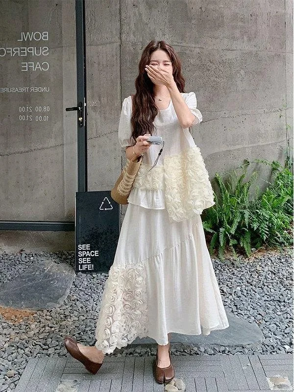 plus Size Fashion Set Short Sleeve Women's Shirt And Half Skirt Two Piece Set Summer Casual Style round Neck T-Shirt Loose Fit
plus Size Fashion Set Short Sleeve Women's Shirt And Half Skirt Two Piece Set Summer Casual Style round Neck T-Shirt Loose Fit