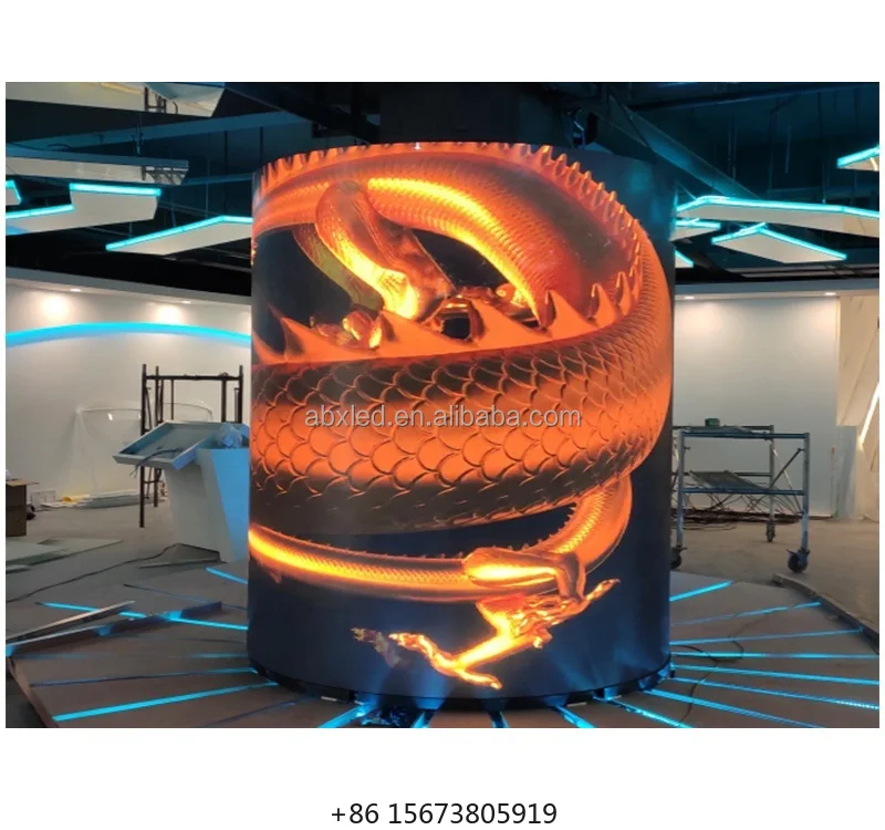 P1.8 1.8Mm P2.5 2.5Mm 360 Degree Flexible Soft Circle Round Cylinder Column Circular Rollable Led Wall Display Screen
P1.8 1.8Mm P2.5 2.5Mm 360 Degree Flexible Soft Circle Round Cylinder Column Circular Rollable Led Wall Display Screen