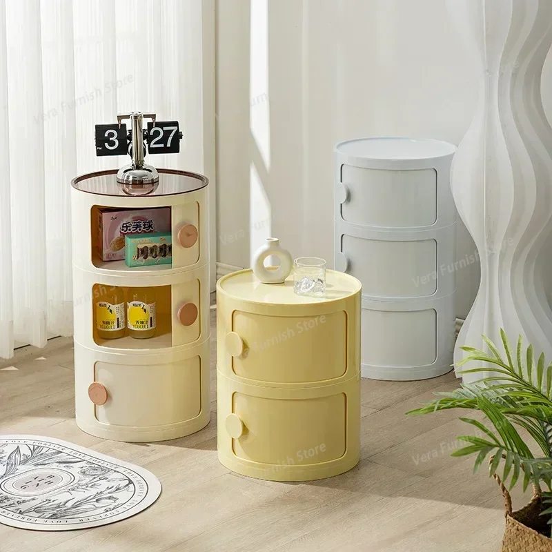 Nordic Round Household Simple Creative Bedside Tables Bedroom Storage Cabinet Plastic Light Luxury Combination Small Cabinets
Nordic Round Household Simple Creative Bedside Tables Bedroom Storage Cabinet Plastic Light Luxury Combination Small Cabinets