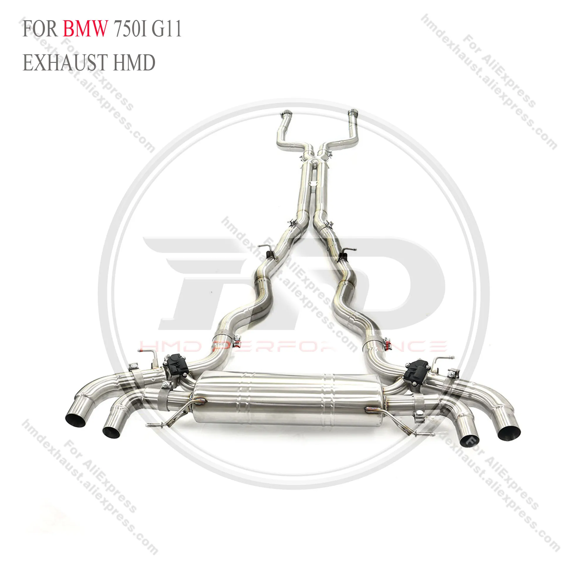 Stainless steel catback for BMW 750i G11 with valve HMD Exhaust System Performance Quality certification
Stainless steel catback for BMW 750i G11 with valve HMD Exhaust System Performance Quality certification