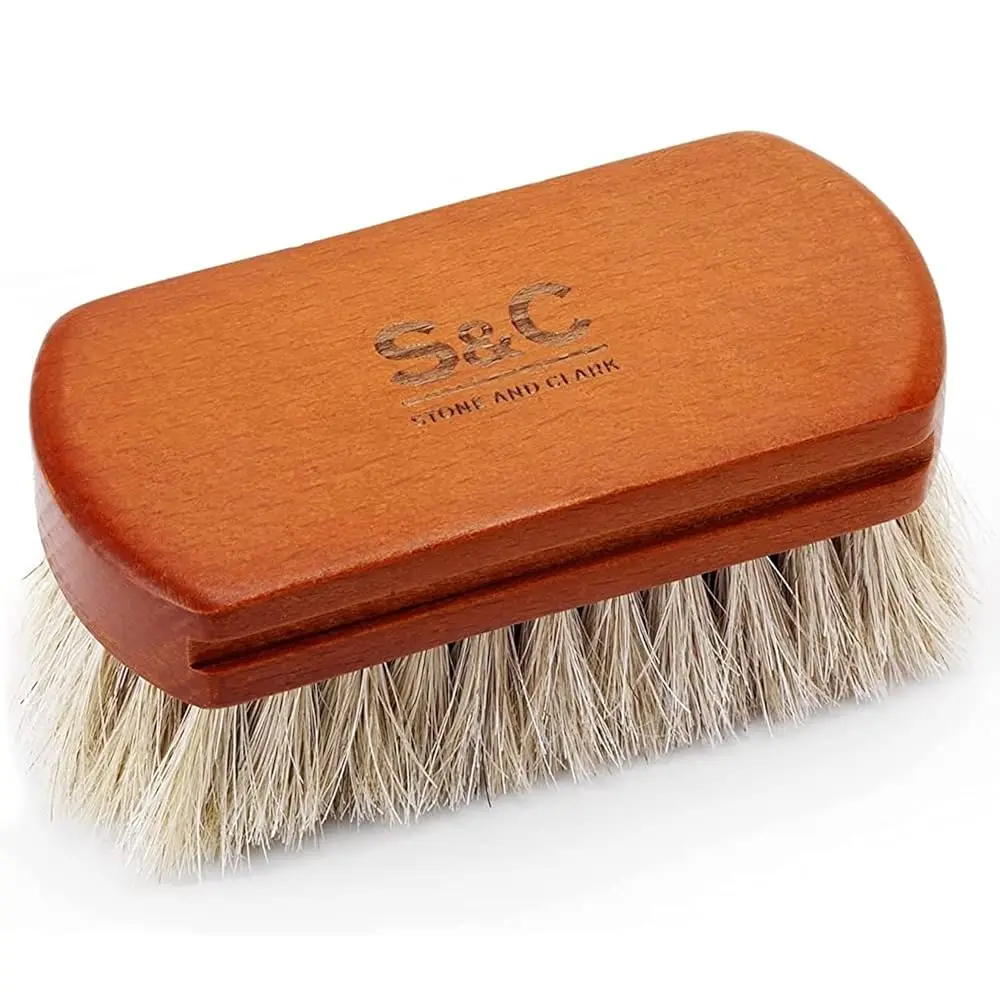 Mini 4\ Shoe Brush - Portable Horse Hair Boot Brush w/Natural Wood Handle - Soft Bristle Shoe Shine Brush for Cleaning, Buffi
Mini 4\ Shoe Brush - Portable Horse Hair Boot Brush w/Natural Wood Handle - Soft Bristle Shoe Shine Brush for Cleaning, Buffi