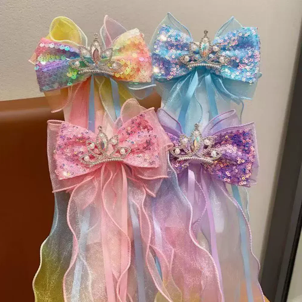 1pc Glitter Bow Crown Gradient Mesh Ribbon Hair Clip, Sweet Style, Suitable for Girls' Daily Hairstyles and Birthday Dress-up
1pc Glitter Bow Crown Gradient Mesh Ribbon Hair Clip, Sweet Style, Suitable for Girls' Daily Hairstyles and Birthday Dress-up