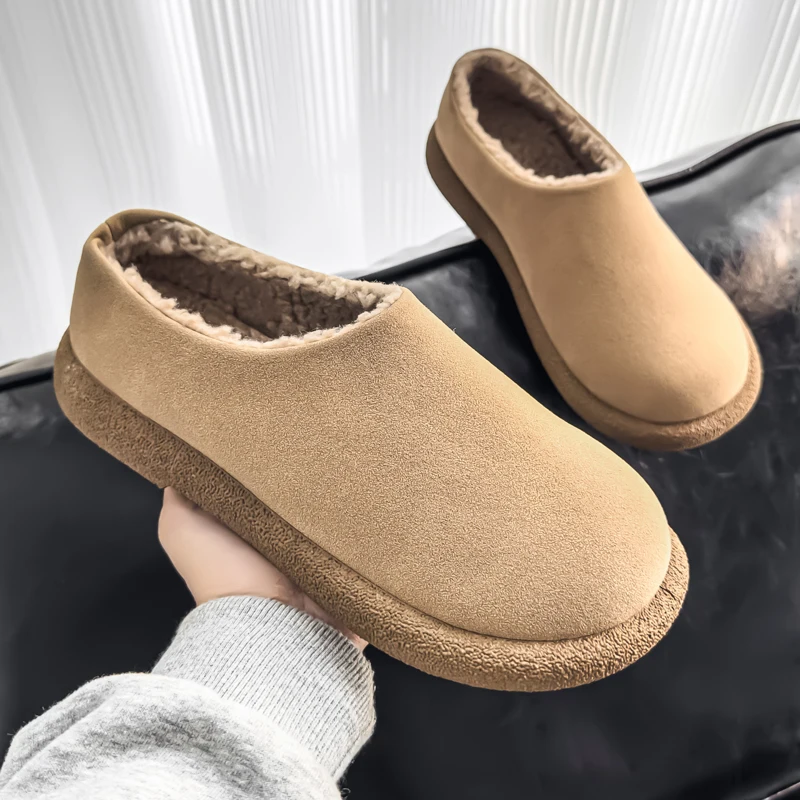 Fashion Men's Casual Shoes Winter Plush Warm Loafers Slip on Half Slippers Comfort Snow Cotton Shoes Lightweight Walking Shoes
Fashion Men's Casual Shoes Winter Plush Warm Loafers Slip on Half Slippers Comfort Snow Cotton Shoes Lightweight Walking Shoes