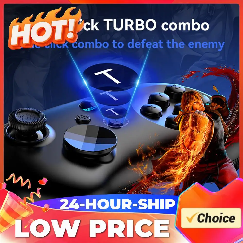 Six Button Wireless Controller Anti-Drift Hall Effect Wireless Game Controller 800mAh Rechargeable for Switch Console Windows PC
Six Button Wireless Controller Anti-Drift Hall Effect Wireless Game Controller 800mAh Rechargeable for Switch Console Windows PC