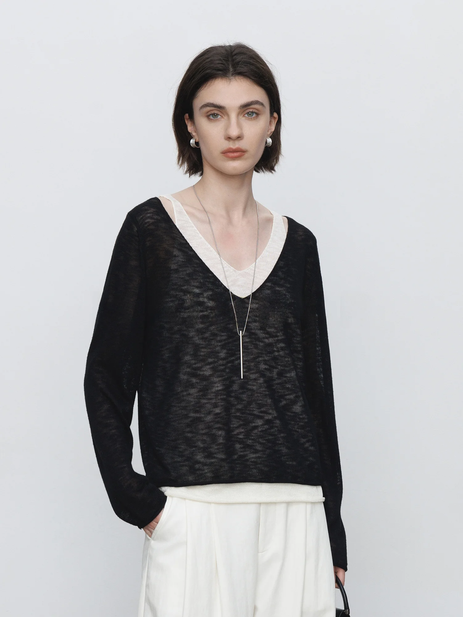 Maiher Knitted Long Sve Sweater Women's Casual Sle V-Ne Pullover Color Blo Versatile Spring 2026 New Arrival
Maiher Knitted Long Sve Sweater Women's Casual Sle V-Ne Pullover Color Blo Versatile Spring 2026 New Arrival