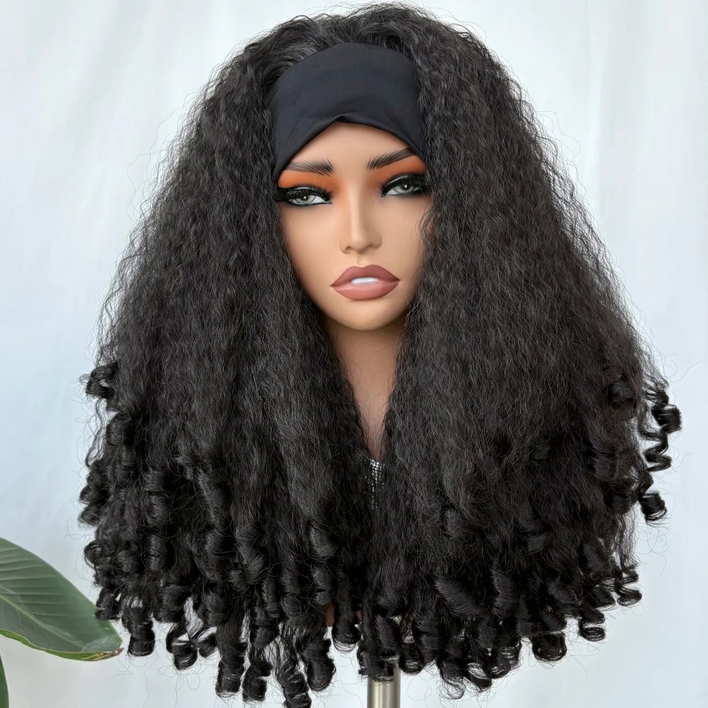 X-TRESS 20inch Synthetic Afro Curly Headband Wig for Women Kinky Straight Hair with Bouncy Curls Fully Soft Hair Easy to Wear
X-TRESS 20inch Synthetic Afro Curly Headband Wig for Women Kinky Straight Hair with Bouncy Curls Fully Soft Hair Easy to Wear