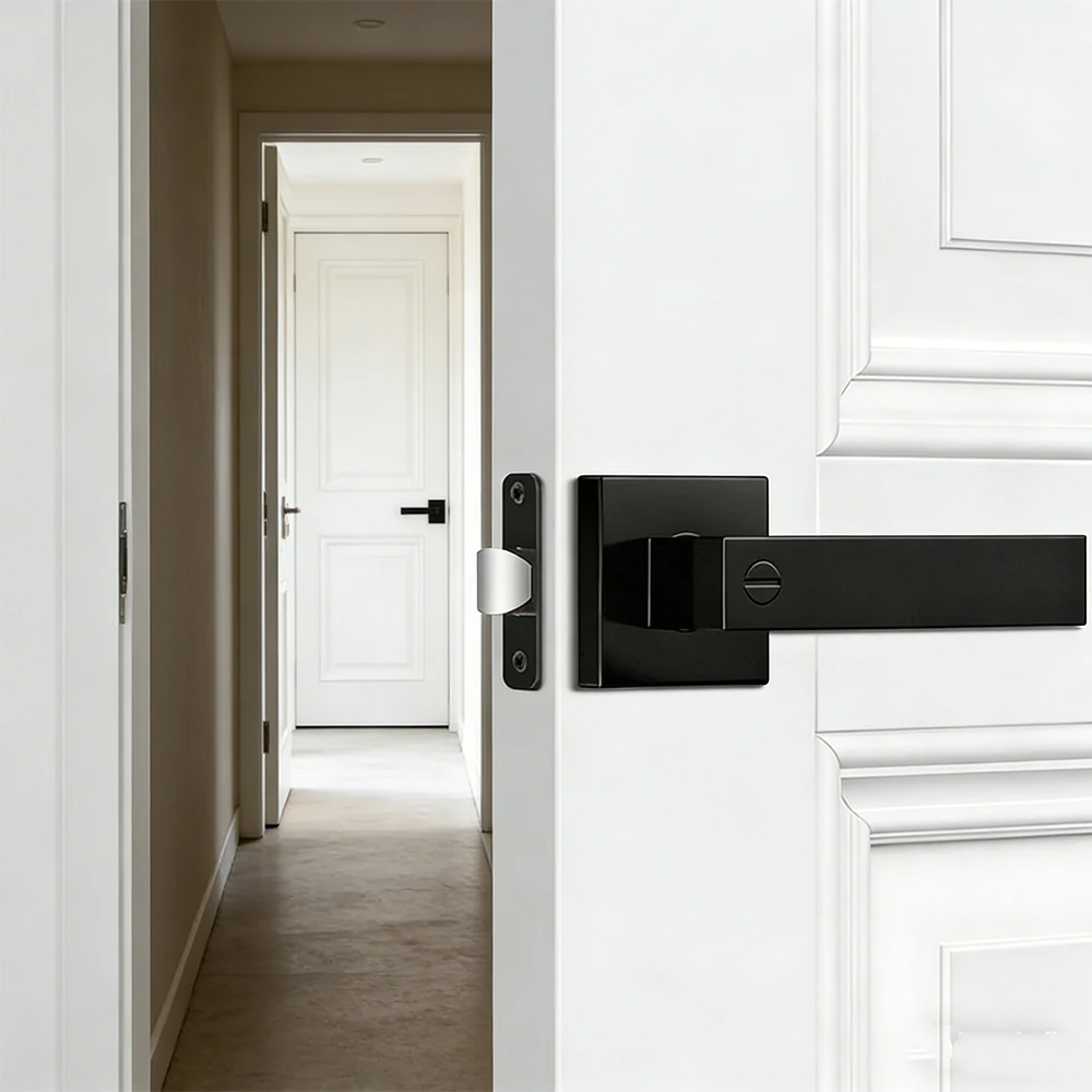 Matte Black Privacy Door Lever Lock, Heavy Duty Keyless Interior Door Handle for Bathroom Bedroom Modern Hardware
Matte Black Privacy Door Lever Lock, Heavy Duty Keyless Interior Door Handle for Bathroom Bedroom Modern Hardware