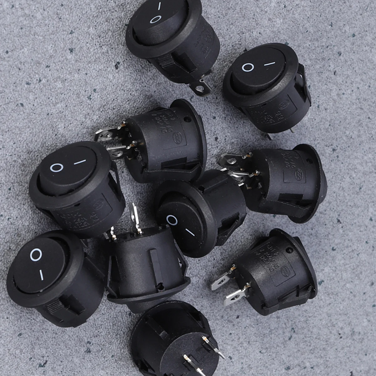 10Pcs 2 Pin Rocker Switch Round Boat Style 6A 250V Snap in on Off Car Dashboard Replacement Heavy Duty Nylon Actuator
10Pcs 2 Pin Rocker Switch Round Boat Style 6A 250V Snap in on Off Car Dashboard Replacement Heavy Duty Nylon Actuator