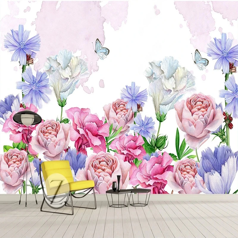 Photo Wallpaper European Hand Painted Pink Flowers Mural Wall Paper Living Room Bedroom Backdrop Home Decor Art Papel De Parede
Photo Wallpaper European Hand Painted Pink Flowers Mural Wall Paper Living Room Bedroom Backdrop Home Decor Art Papel De Parede