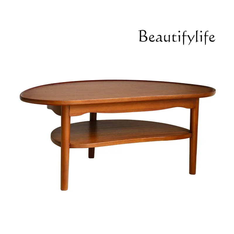 Nordic medieval style solid wood coffee table living room household small apartment oval coffee table
Nordic medieval style solid wood coffee table living room household small apartment oval coffee table