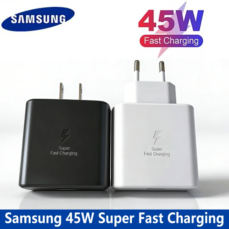 Samsung Original 45w Super Fast Charger EU US PD Adapter Type C Cable For Galaxy Z TriFold Fold7 Flip7 FE S26 S25 S24 Ultra S23
Samsung Original 45w Super Fast Charger EU US PD Adapter Type C Cable For Galaxy Z TriFold Fold7 Flip7 FE S26 S25 S24 Ultra S23