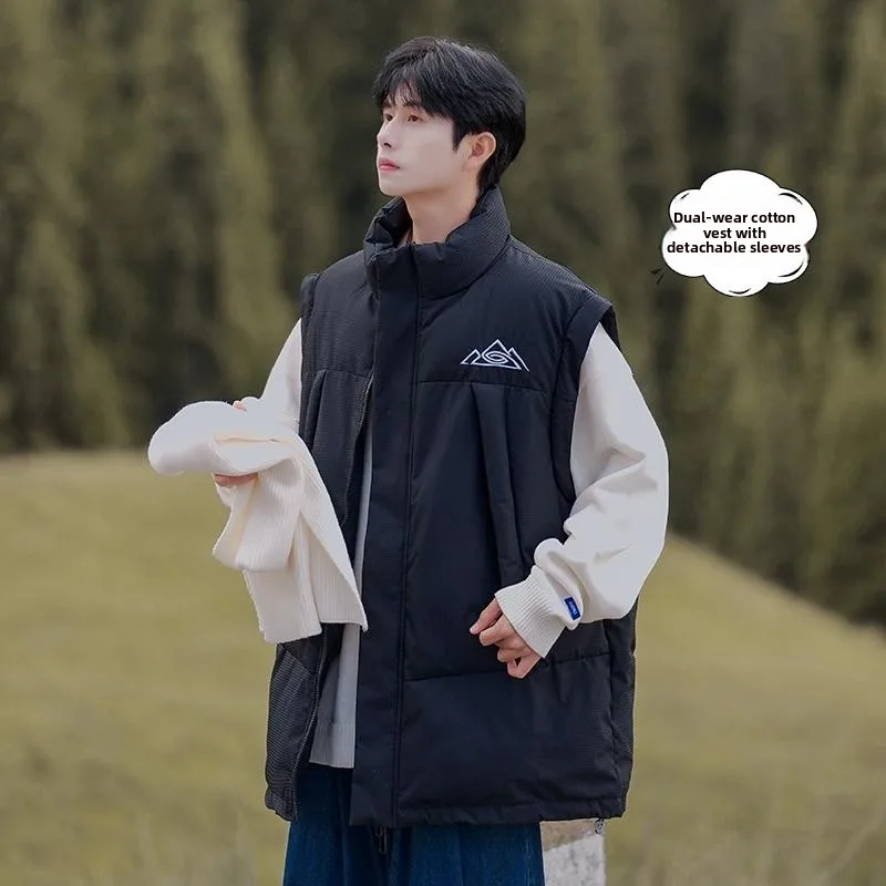 Men's Winter Thiened Warm Stand Collar Cotton Jaet Bread Sle Removable Sve Upper Body Casual Loose Fit Zipper
Men's Winter Thiened Warm Stand Collar Cotton Jaet Bread Sle Removable Sve Upper Body Casual Loose Fit Zipper
