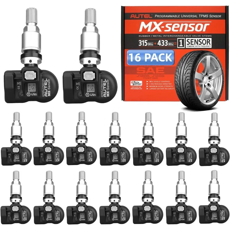 Autel TPMS Sensors 2in1 MX-Sensor 315MHz + 433MHz Press-in Tire Pressure Monitor System Sensor OE-Level TPMS Sensor Programmable
Autel TPMS Sensors 2in1 MX-Sensor 315MHz + 433MHz Press-in Tire Pressure Monitor System Sensor OE-Level TPMS Sensor Programmable