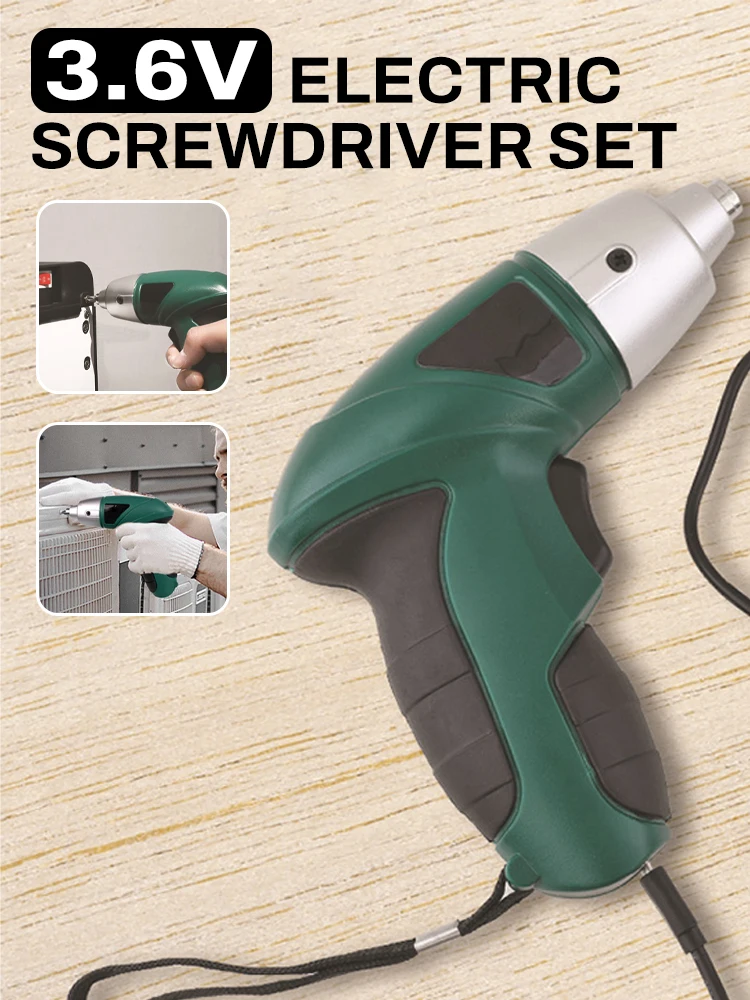 Электрическая отвертка 3,6 В, многофункциональная мини-электрическая дрель, портативный электроинструмент
Электрическая отвертка 3,6 В, многофункциональная мини-электрическая дрель, портативный электроинструмент