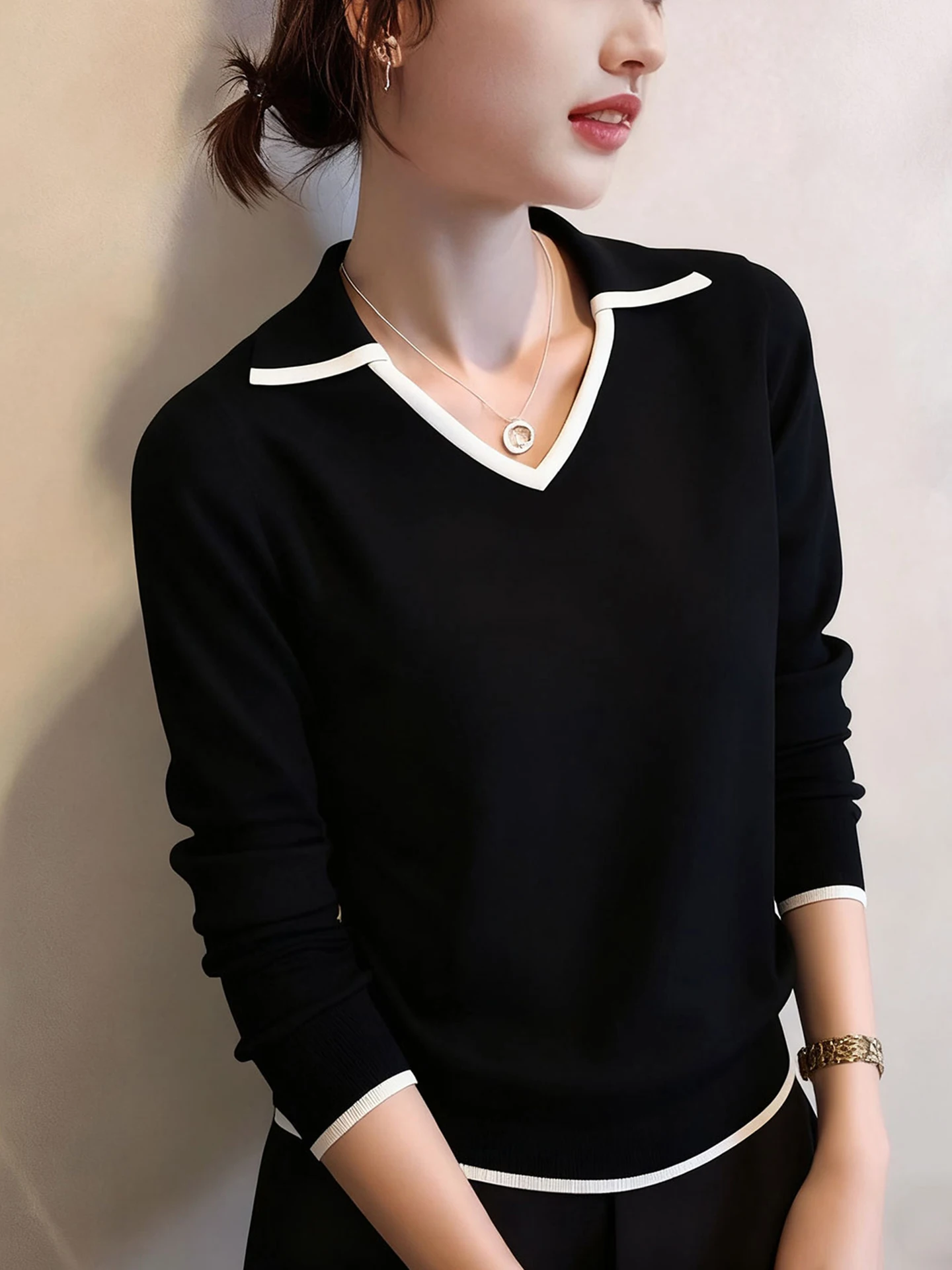 Мягкий вязаный свитер Camere Long Sve, окрашенный в пряже, повседневный утягивающий базовый слой, топ для молодежи, зимняя одежда
Мягкий вязаный свитер Camere Long Sve, окрашенный в пряже, повседневный утягивающий базовый слой, топ для молодежи, зимняя одежда