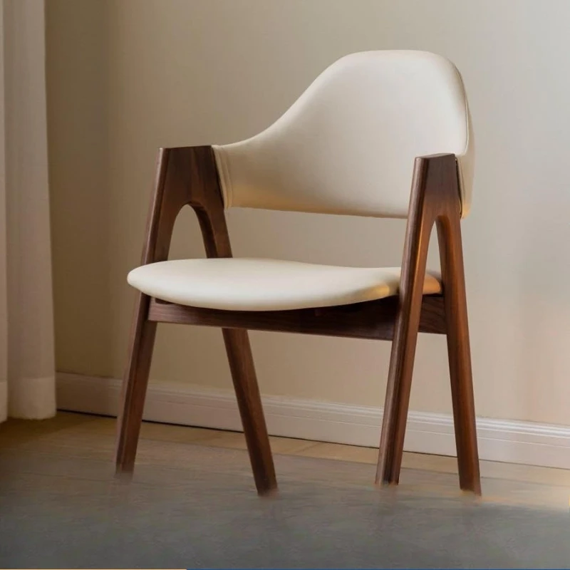 Solid Wood Dining Chair Black Walnut Color Study Chair Simple New Chinese Armchair Household Soft Bag Back Chair
Solid Wood Dining Chair Black Walnut Color Study Chair Simple New Chinese Armchair Household Soft Bag Back Chair
