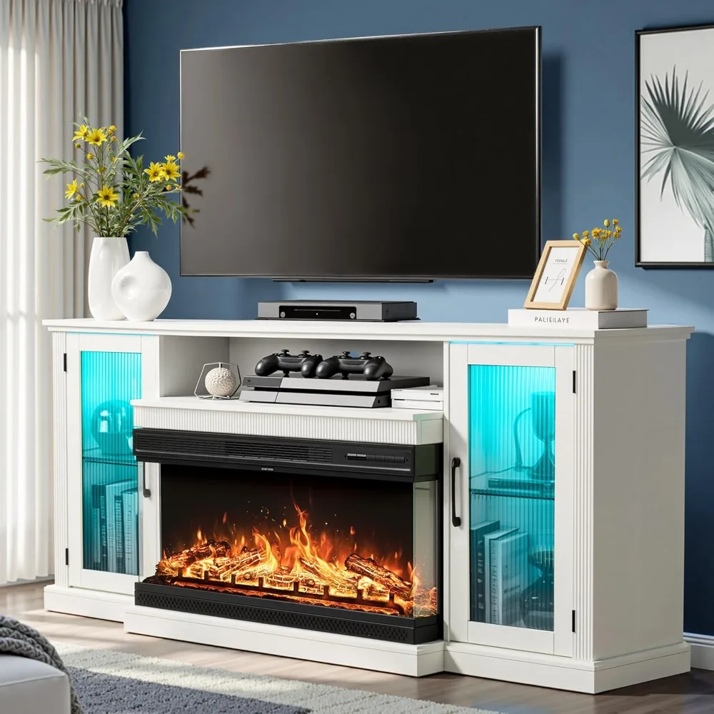 70-Inch 3-Sided Glass Fireplace TV Stand with Stripe Glass Door, Accommodates Up to 73-Inch TVs, 36-Inch Electric Fireplace, 12-
70-Inch 3-Sided Glass Fireplace TV Stand with Stripe Glass Door, Accommodates Up to 73-Inch TVs, 36-Inch Electric Fireplace, 12-