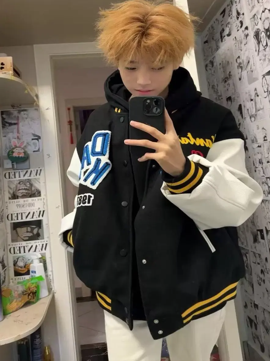 American Sle Heavy Embroidery Baseball Jaet for Men Autumn Winter Loose Retro Couples Match Color Blo Jaet Coat
American Sle Heavy Embroidery Baseball Jaet for Men Autumn Winter Loose Retro Couples Match Color Blo Jaet Coat