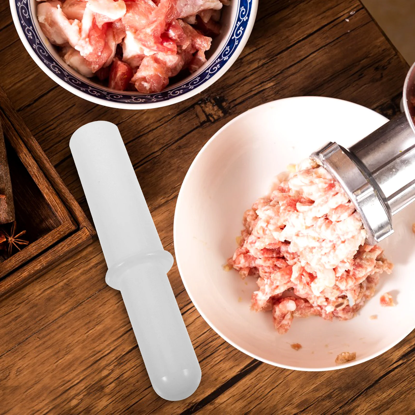 Plastic Meat Grinder Tamper Hand Pusher Universal Rod Sausage Maker Kitchen Tool Easy Clean Reusable Smooth Surface DIY
Plastic Meat Grinder Tamper Hand Pusher Universal Rod Sausage Maker Kitchen Tool Easy Clean Reusable Smooth Surface DIY
