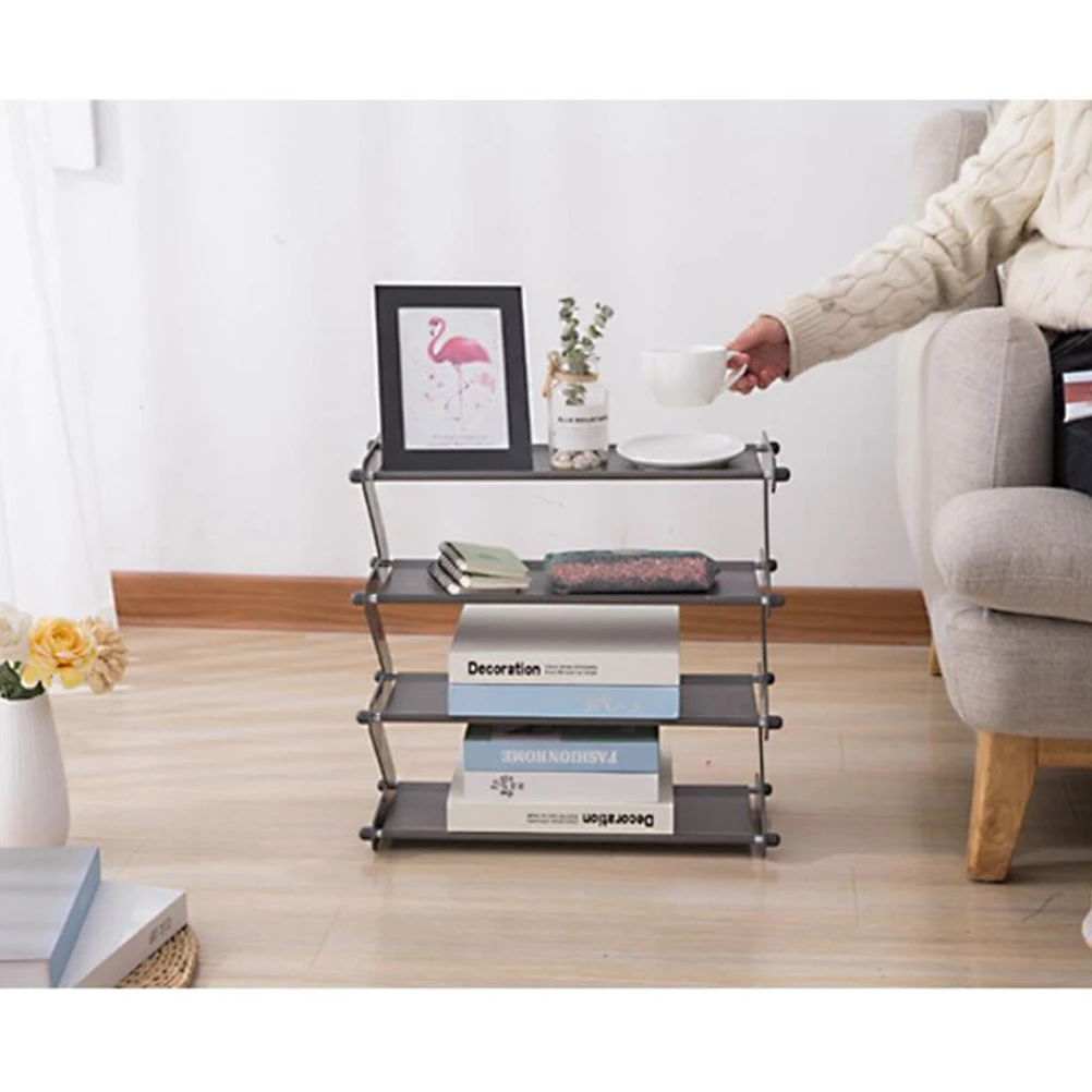 1pc Stainless Steel Shoes Storage Rack Layered Space Saving Organizer Kitchen Utensils Pot Rack Home Office Organizer Dark Grey 
1pc Stainless Steel Shoes Storage Rack Layered Space Saving Organizer Kitchen Utensils Pot Rack Home Office Organizer Dark Grey