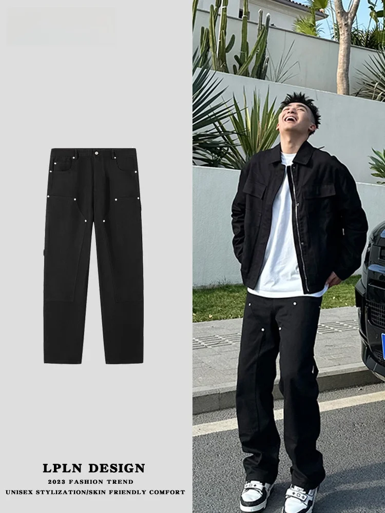 LPLN Men's Casual Straight Leg Workwear Jeans Loose Fit Comfortable Cotton Trousers Autumn Winter Faion Youthful Sle
LPLN Men's Casual Straight Leg Workwear Jeans Loose Fit Comfortable Cotton Trousers Autumn Winter Faion Youthful Sle