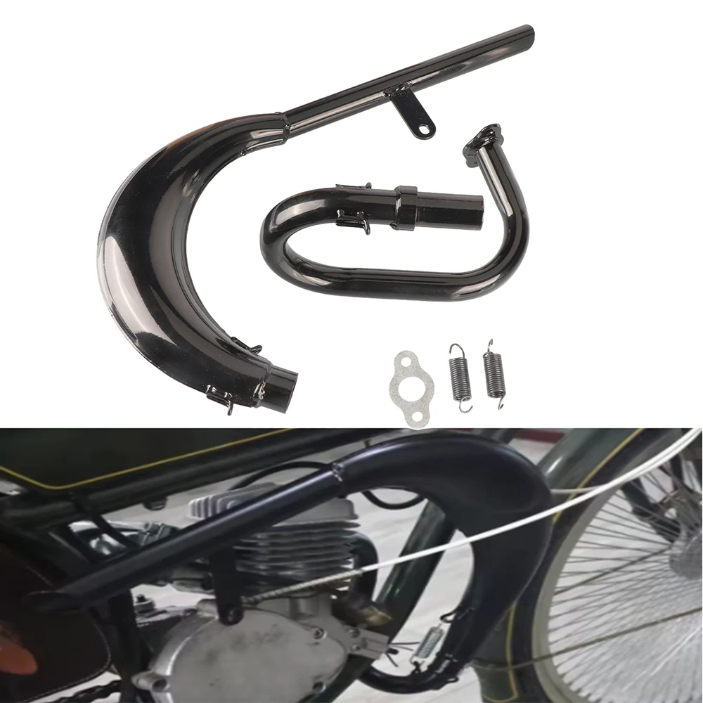 Motorized Bicycle Exhaust Muffler Black Curved Pipe Fit 2 Stroke 50cc 80cc Gas Engine
Motorized Bicycle Exhaust Muffler Black Curved Pipe Fit 2 Stroke 50cc 80cc Gas Engine