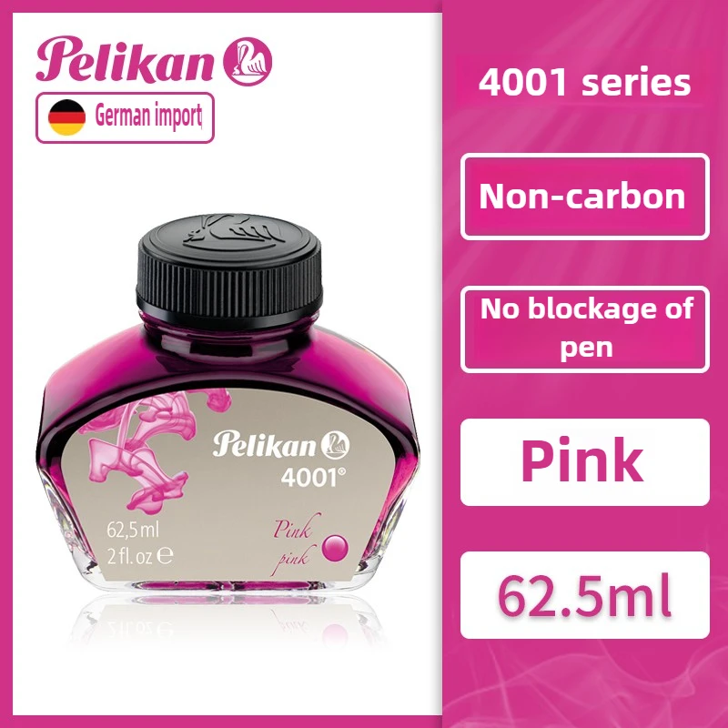 Germany Pelikan 4001 Series 9 Colors 62.5/30ml Fountain Pen Ink Non-Carbon Non-Clogging School Supplies Stationery For JINHAO
Germany Pelikan 4001 Series 9 Colors 62.5/30ml Fountain Pen Ink Non-Carbon Non-Clogging School Supplies Stationery For JINHAO