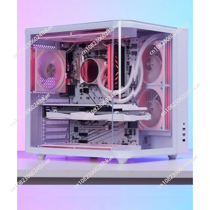 Desktop pc atx case, white with transparent side panel, "seaview room" design, 240mm water cooling support
Desktop pc atx case, white with transparent side panel, "seaview room" design, 240mm water cooling support