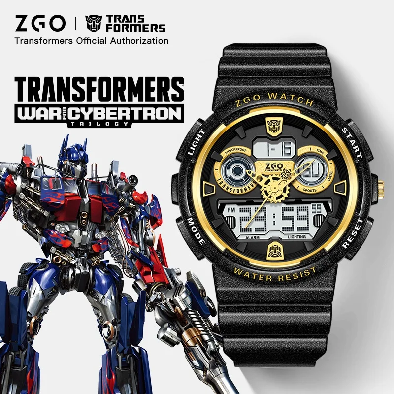 ZGO Transformers Men's electronic watch Multifunctional sports timing digital watch Luminous waterproof alarm clock watch 867
ZGO Transformers Men's electronic watch Multifunctional sports timing digital watch Luminous waterproof alarm clock watch 867