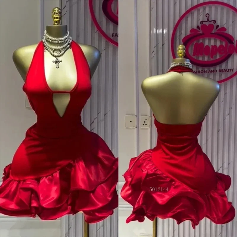 Women's Summer Vacation Halter V-neck Ruffles Ball Gown Smock A-line Mini Midi Dress Sleeveless 2025 Holiday Party Dress
Women's Summer Vacation Halter V-neck Ruffles Ball Gown Smock A-line Mini Midi Dress Sleeveless 2025 Holiday Party Dress